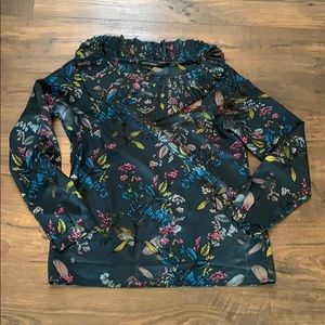 Banana Republic floral blouse